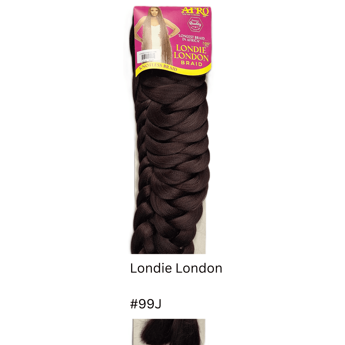 Afrotex Londie London Braid - Colour #99J - Deep Burgundy / Wine