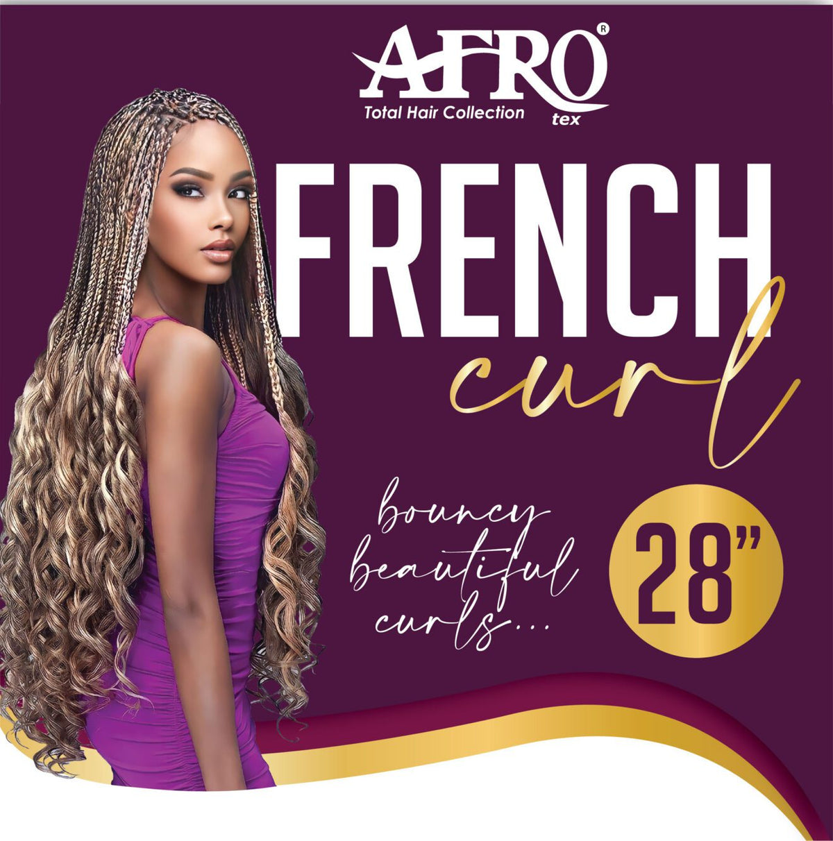Afro French Curl 28” 3x More Volume - Colour - Black