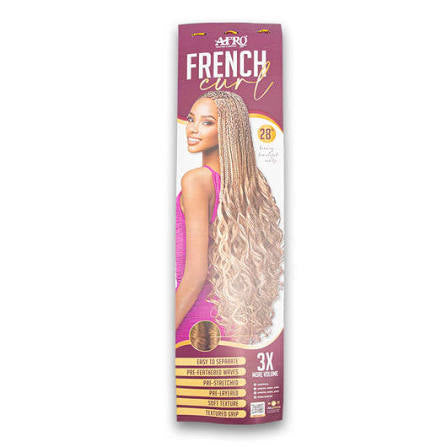 Afro French Curl 28” 3x More Volume - Colour - Black