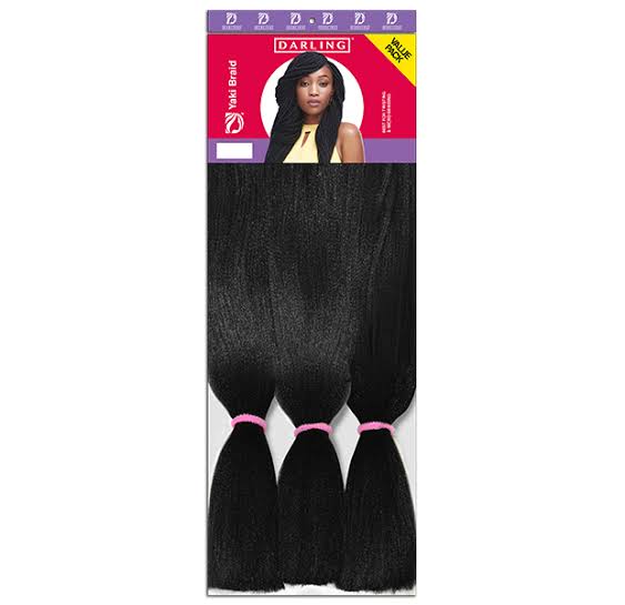Darling Yaki Braid - 3 in 1 Value Pack - Colour #1 Black
