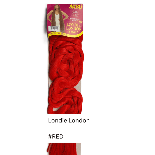 Afrotex Londie London Braid - Colour - Red