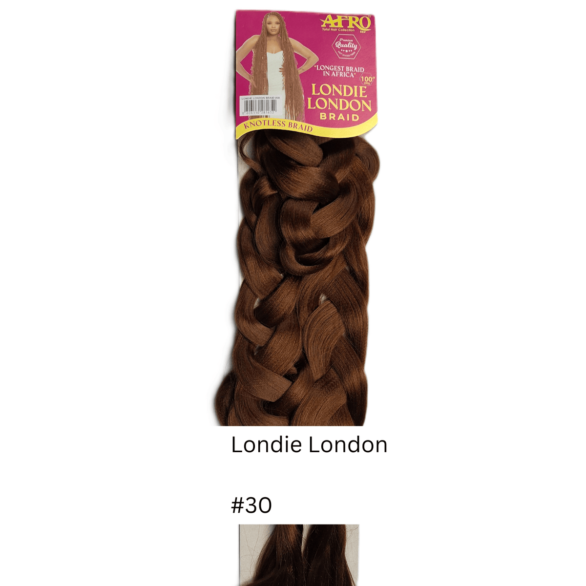 Afrotex Londie London Braid - Colour #30 - Auburn / Warm Copper