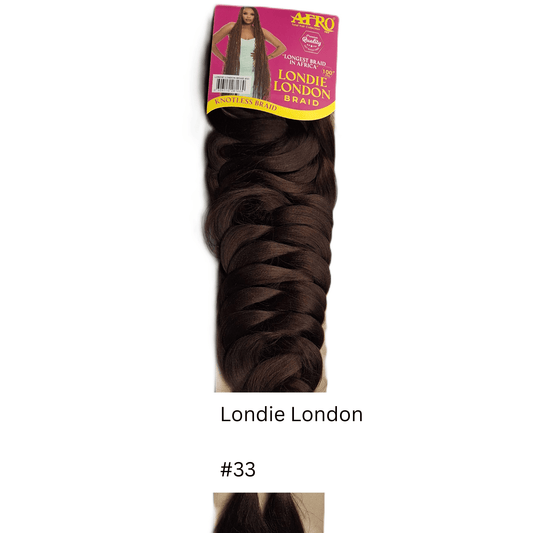 Afrotex Londie London Braid - Colour #33 - Dark Auburn / Reddish Brown
