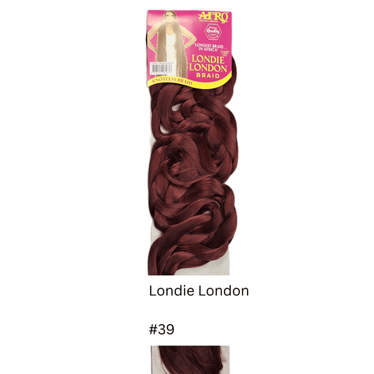 Afrotex Londie London Braid - Colour #39 - Darker Burgundy/Auburn tone