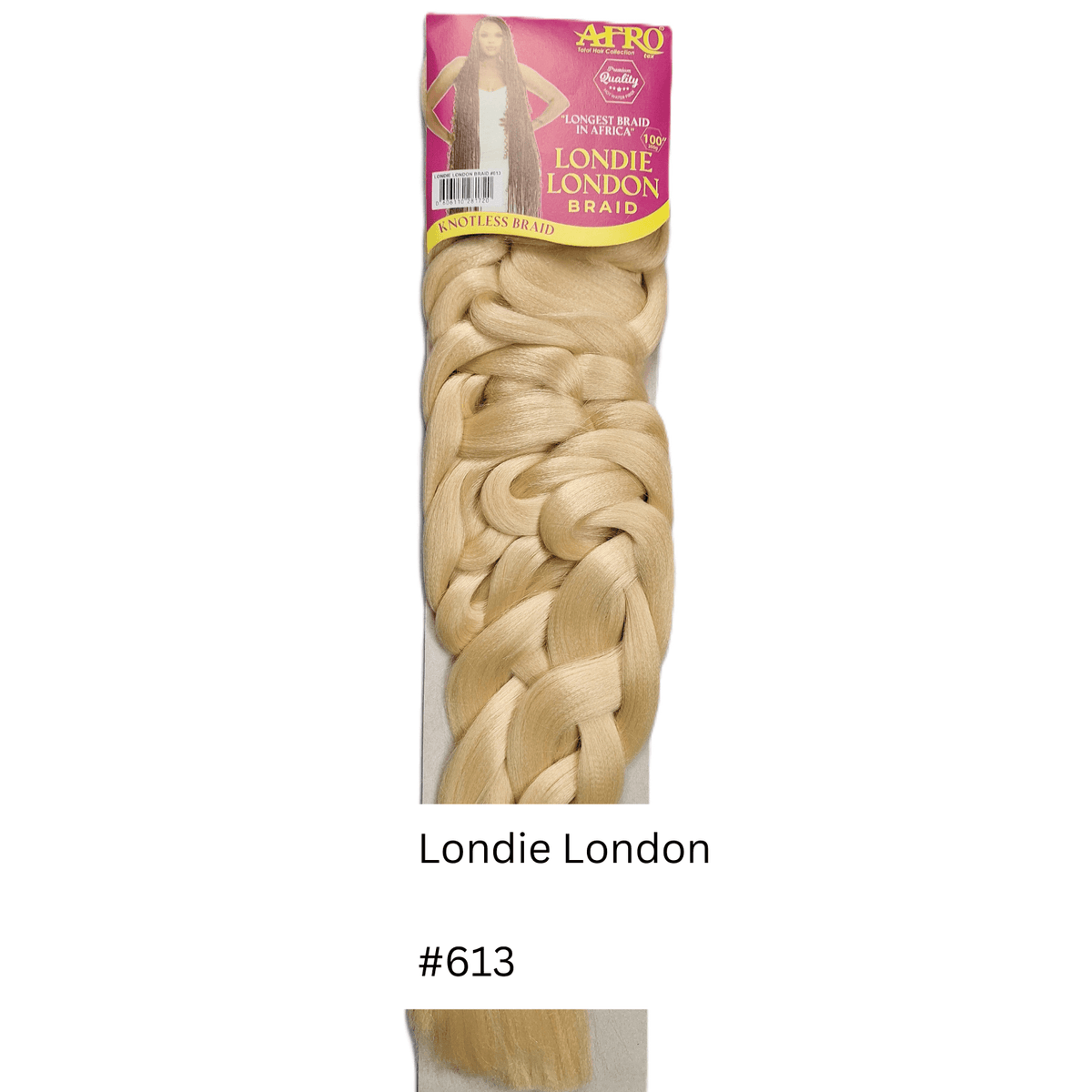 Afrotex Londie london Braid - Colour #613 - Very Light/Platinum Blonde